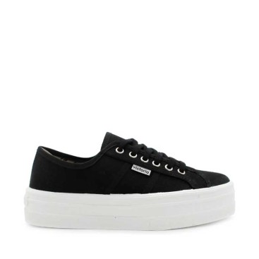 zapatillas victoria negras con plataforma