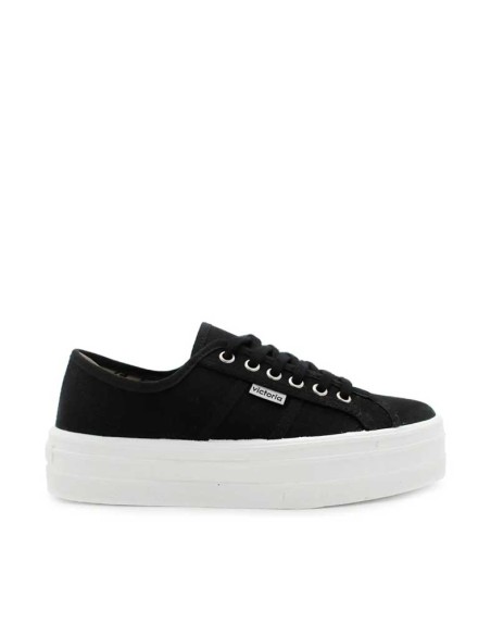 zapatillas victoria negras con plataforma