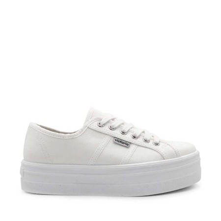 Zapatilla Victoria con plataforma blanca