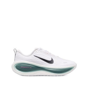 Nike Vomero Plus hombre blanca con mediasuela ZoomX verde petróleo vista lateral