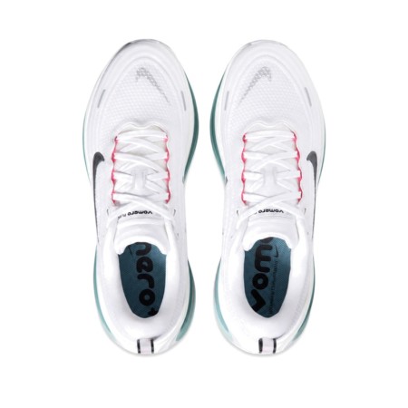 Nike Vomero Plus hombre blancas vistas desde arriba con plantilla interior verde