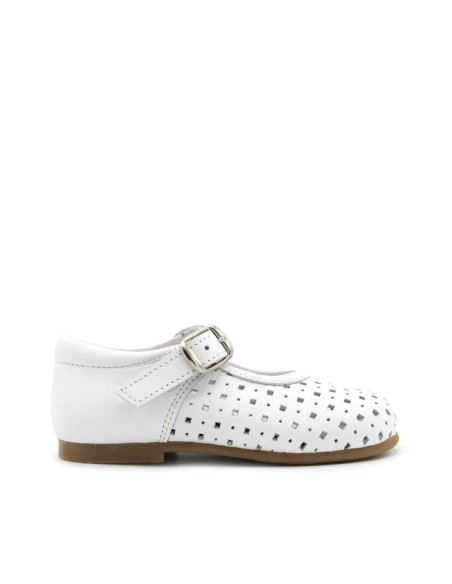 Zapato Blanco Niña calado