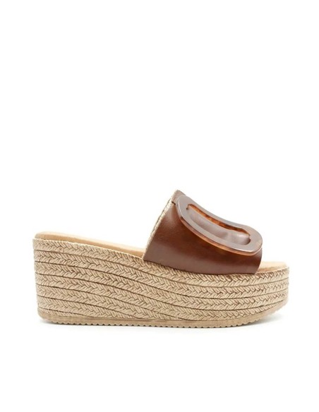 Chanclas Mujer Plataforma con hebilla