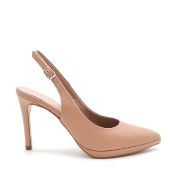 zapatos tacón piel NUDE