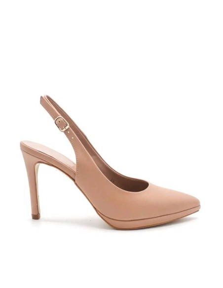 zapatos tacón piel NUDE