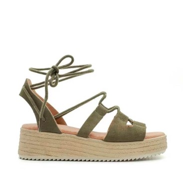 Sandalias Mujer Romanas verdes