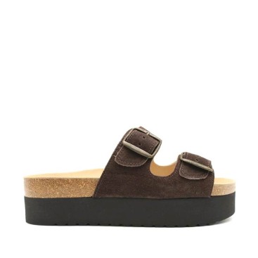 Sandalias Marrones Hebilla