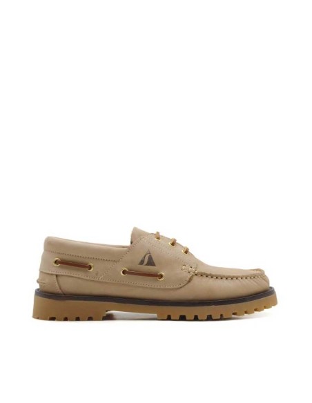 nauticos beige​ de piel nobuck