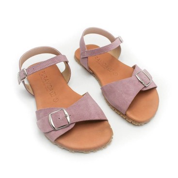 sandalias barefoot mujer piel serraje