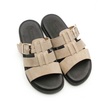 chanclas romanas mujer tiras anchas piel