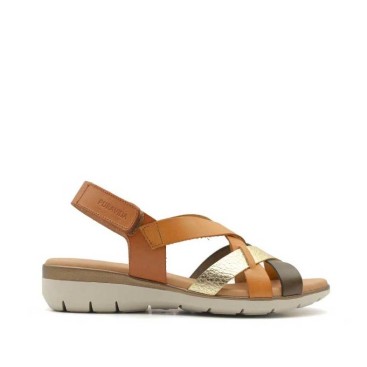 sandalia multicolor mujer cuña