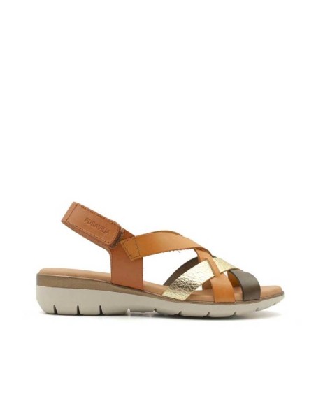 sandalia multicolor mujer cuña