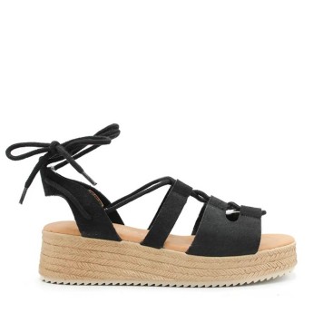 sandalias romanas negras