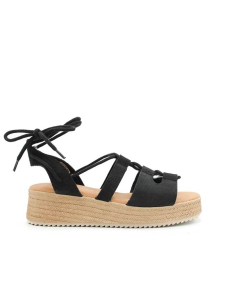sandalias romanas negras