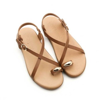sandalias con anillo para dedo gordo en piel