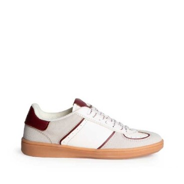 sneakers burdeos mujer