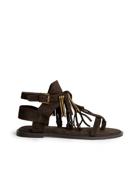 sandalias boho mujer marrones