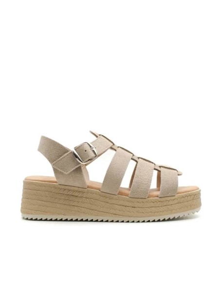 sandalia cangrejera beige