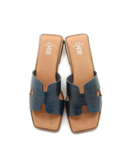 sandalias de charol planas