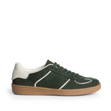 Zapatilla Corina verde retro mujer
