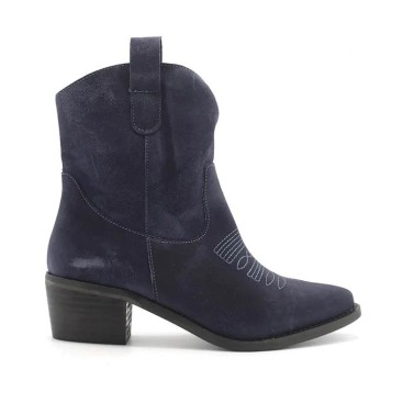 botin cowboy azul