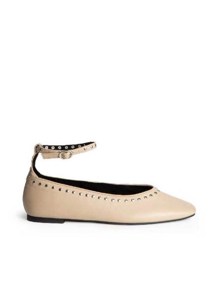 bailarinas beige con pulsera para mujer