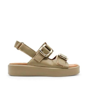 Sandalias Velcro Plataforma verdes