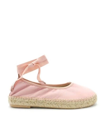 bailarinas comunión rosa para niña con suela de esparto