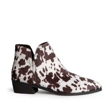 botin estampado animal​ vaca