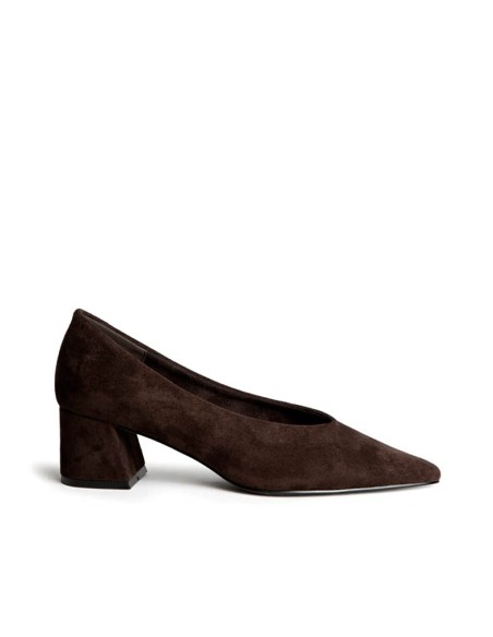 zapatos de salon marron Coina M6665 vista lateral