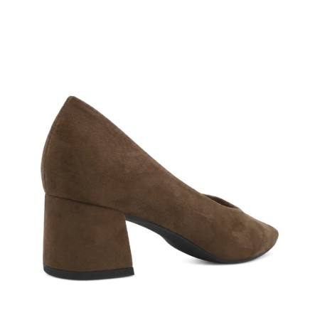 zapato salon camel mujer Corina vista trasera