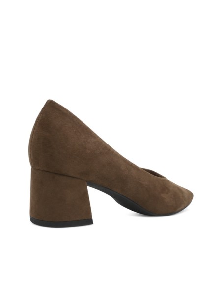 zapato salon camel mujer Corina vista trasera