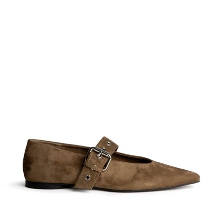 Bailarina con hebilla camel Corina M6550