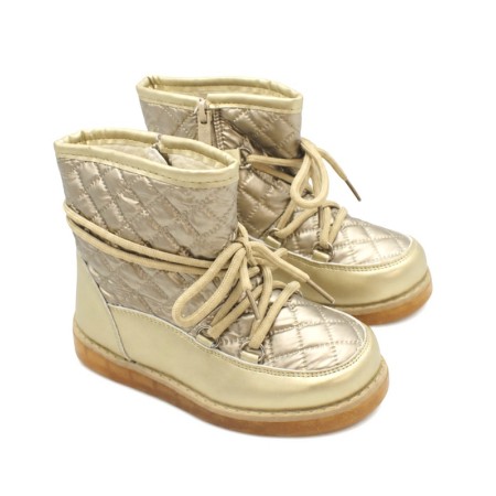 bota de nieve niña dorada Bubble Bobble vista en conjunto