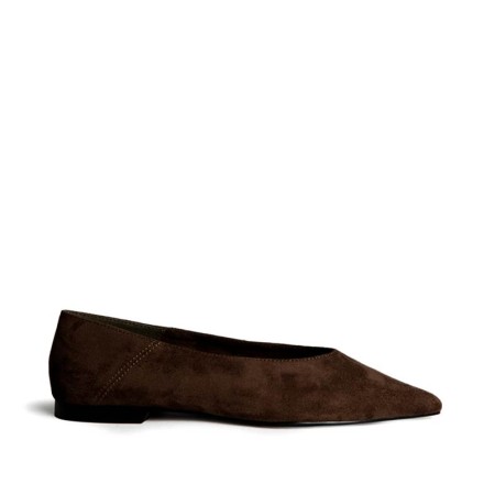 Bailarina marrón chocolate punta fina M6555