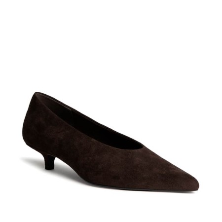 Zapato de salón marrón chocolate Corina M6605 vista superior
