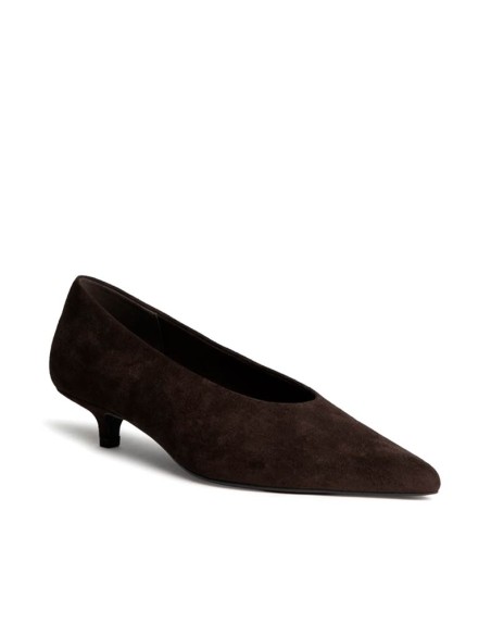 Zapato de salón marrón chocolate Corina M6605 vista superior