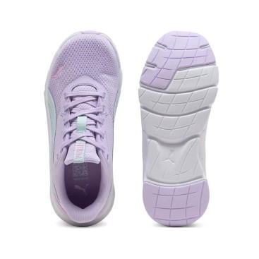 Zapatillas Puma lila junior vista superior y suela