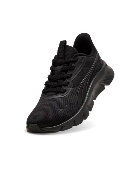 Zapatilla negra Puma FlexFocus Lite Modern detalle frontal
