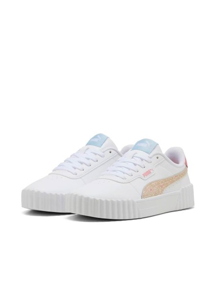 Zapatillas Puma Carina 3.0 Winter Safari blancas con plataforma