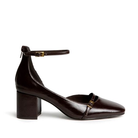 Zapatos Mary Jane marrón Corina M6675 vista lateral