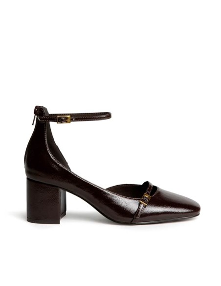 Zapatos Mary Jane marrón Corina M6675 vista lateral