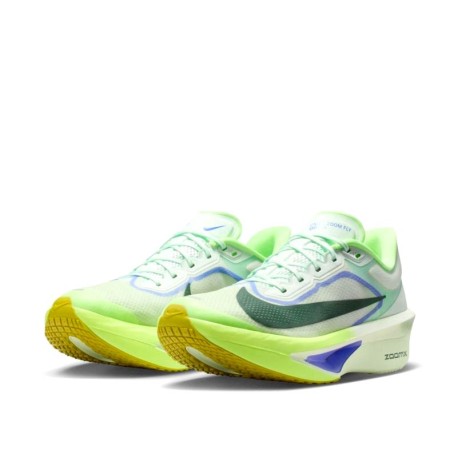 Nike Zoom Fly 6 hombre verde lima y azul vista frontal