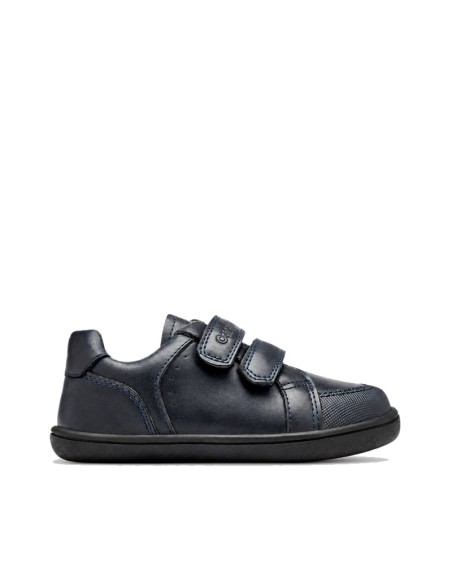 Zapato colegial barefoot niño azul marino Conguitos Goflex con doble velcro
