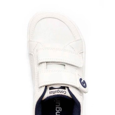 zapatillas blancas niño barefoot​