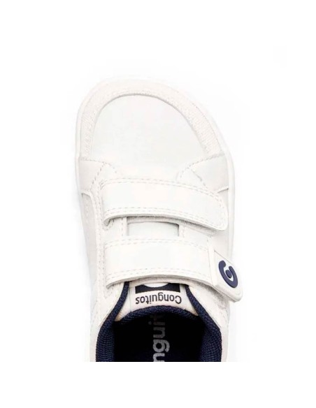 zapatillas blancas niño barefoot​