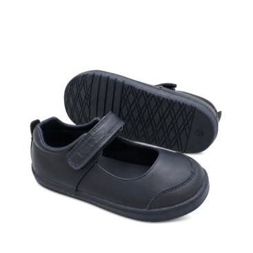 Merceditas colegiales azul marino barefoot con puntera ancha reforzada