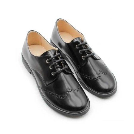 Blucher negro clásico para niños