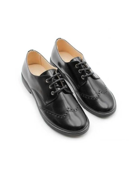 Blucher negro clásico para niños