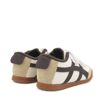 Zapatillas retro Bubble Kids beige y marrón vista trasera